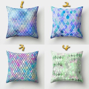 mermaid scale pillow