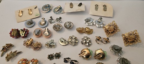 Vintage Ohrringe Clip & Schraubverschluss Set x33 Japan, Deutschland, Hongkong Alice Caviness. - Bild 11 von 12