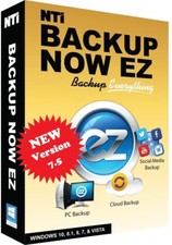 NTI Backup Now EZ 7.5, Backup  Recovery for Windows 11, 10, 8.1, 8, 7, or Vista
