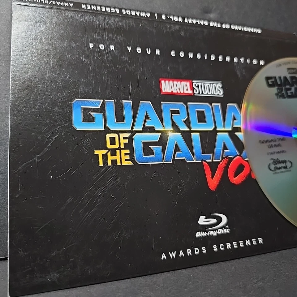 Marvel Studios Guardians Of The Galaxy Vol.2 FYC Blue-Ray MCU Rare Pratt Gunn - Image 4 of 4