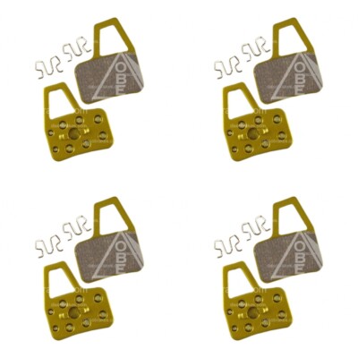4 Paar 8Beläge F1 Sinter Hayes El Camino Scheibenbremsbeläge Gold Back MTB Fahrrad