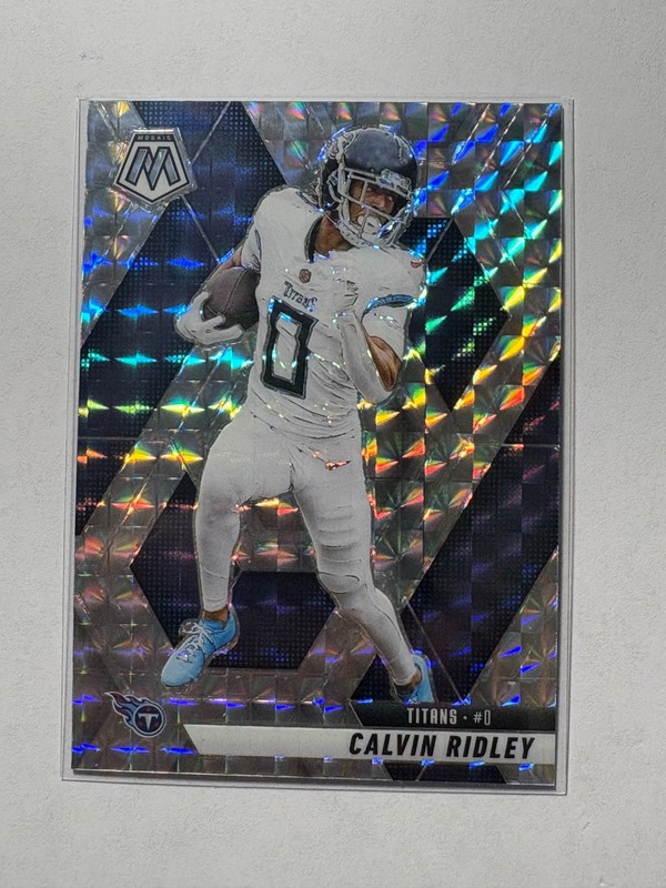 Calvin Ridley 2025 Panini Mosaic Silver Mosaic Tennessee Titans