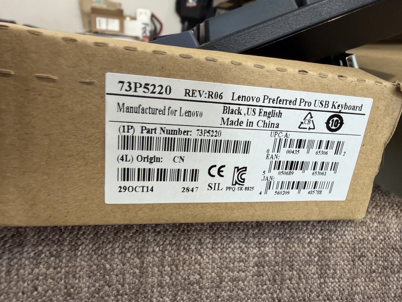 NEW Lenovo 73P5220 - Black External Wired USB Preferred Pro USA Keyboard English