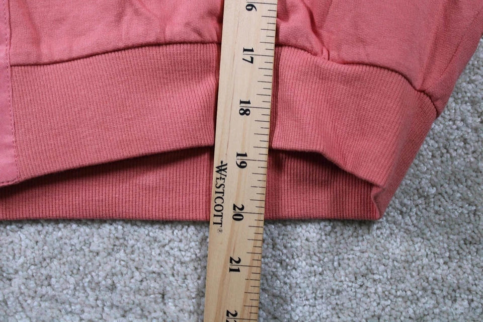 ROSA Victoria's Secret Sudadera con Capucha Mujer Pequeña Recortada Cremallera Completa Sudadera con Capucha Foto 3 de 4