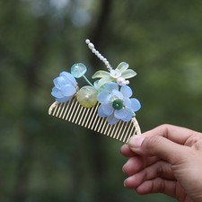 Ancient Style Hair Comb Lotus Flower Qipao Accessory Classical Updo Hairpin