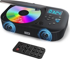 CD Player Portable, Dual Stereo Speakers Portable CD Player W/ Bluetooth
