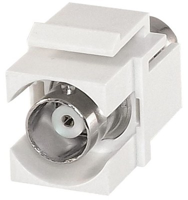 TUK - BNC 50ohm Keystone Coupler, White