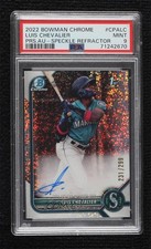 2022 Bowman Chrome Prospect Speckle Refractor Luis Chevalier PSA 9 MINT Auto uy9