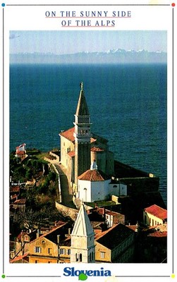 On The Sunny Side Of The Alps Slovenia S50A QSL Radio Postcard