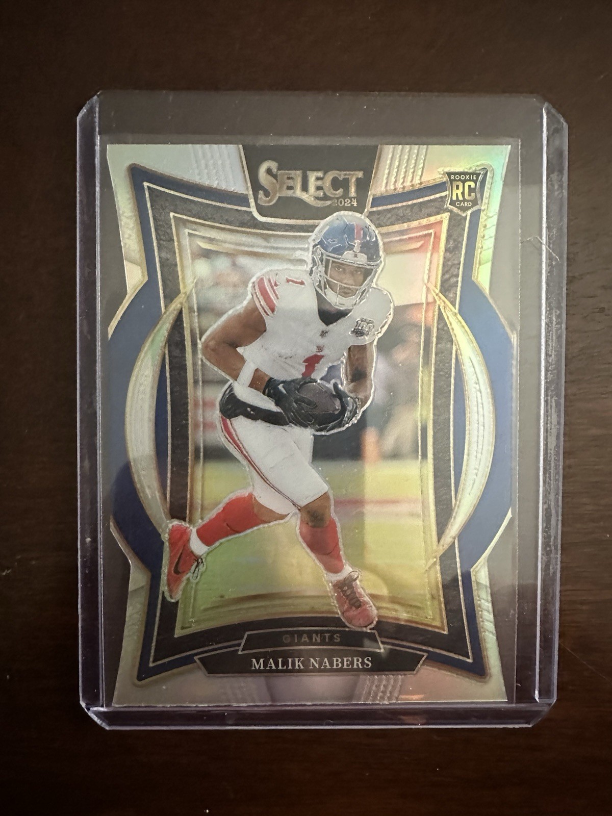 2024 Panini Select #29 Malik Nabers Silver Prizm Die-Cut RC New York Giants