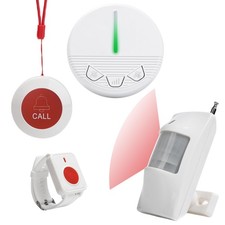 CYSSJF Caregiver Pager Motion Sensor Alarm Indoor Home Wireless Bed Alarm And