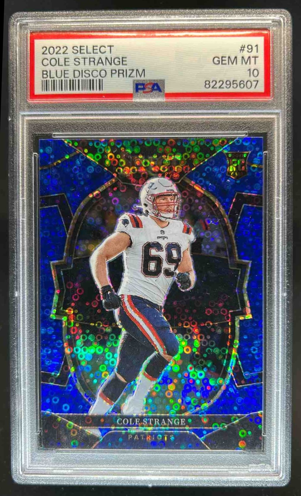 Cole Strange Panini Select #91 Blue Disco Prizm