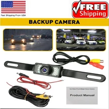 Car Rear View Backup Camera Parking Reverse Back Camera Up Waterproof CMOS 7LED