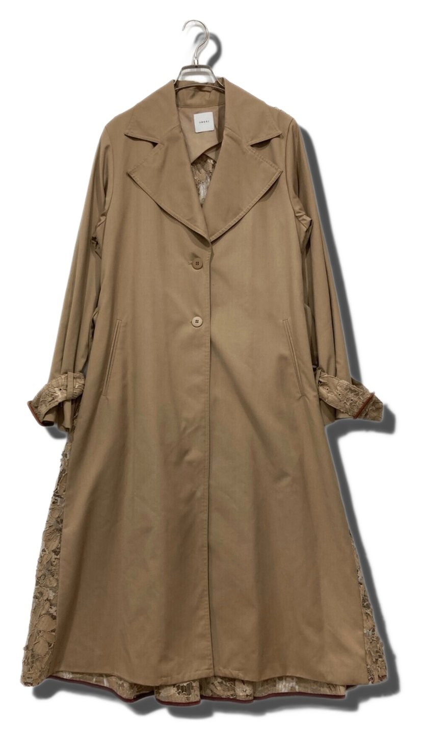 Ameri BACK LACE COAT 191720480 Beige Size:FREE 47… - image 1