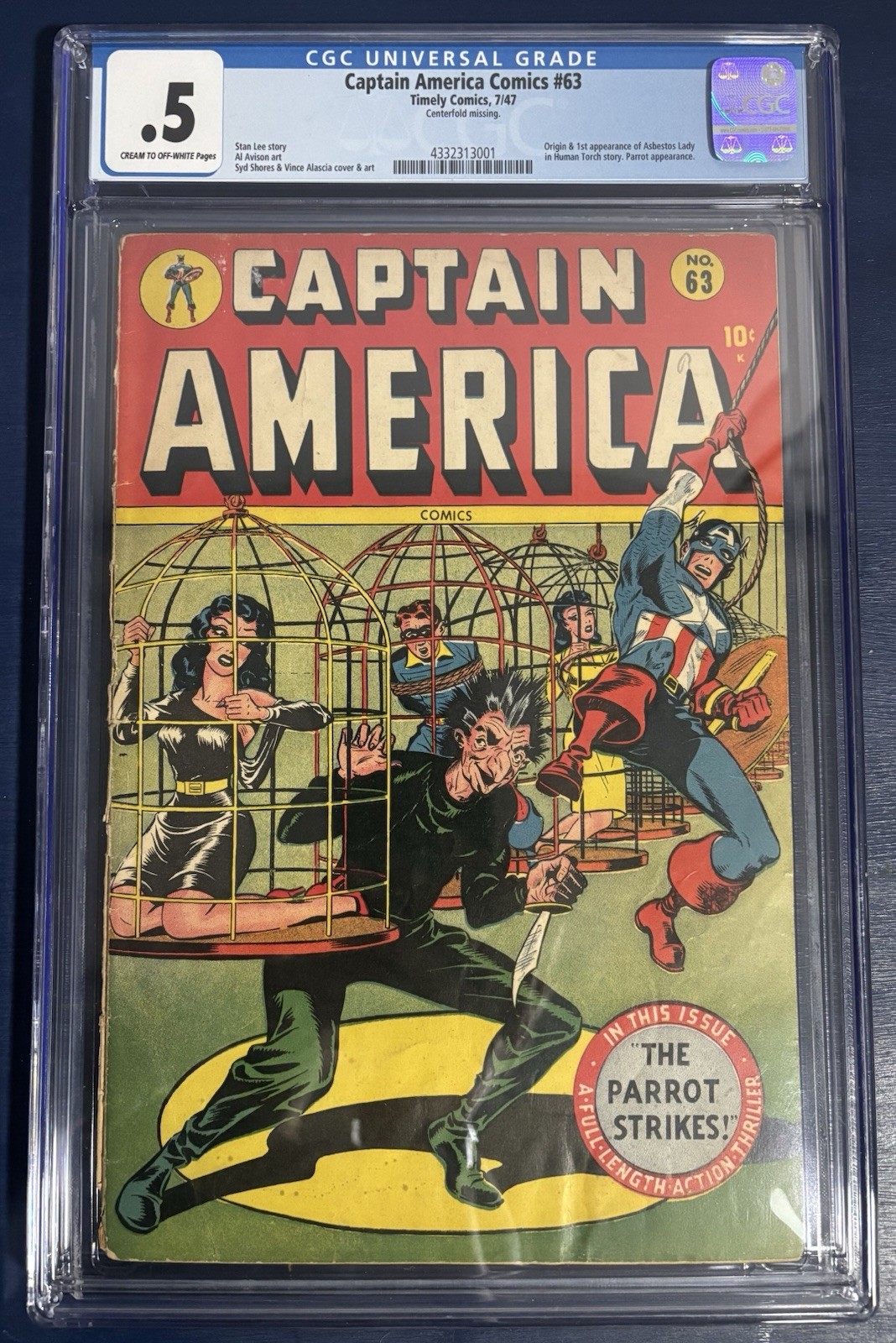 Captain America #39, 1947 (CGC 0.5) Stan Lee, Golden Age, Timely Comics
