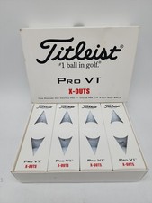 12 TITLEIST Pro V1 X-Outs Golf Balls 4 Boxes of 3 12 Balls BRAND NEW