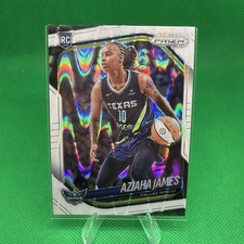 2025 Panini Prizm WNBA  Aziaha James #83 White Seismic Prizm (RC)
