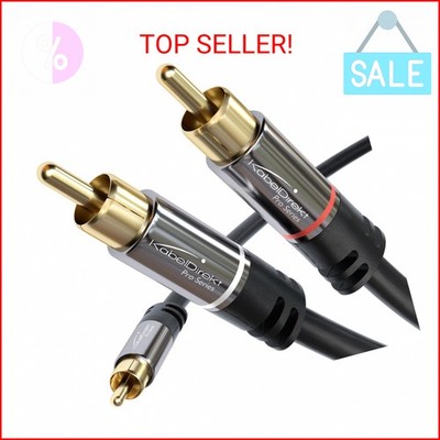 KabelDirekt   RCA/Phono Y Cable   25ft Long   1 to 2 RCA/Phono, Stereo Audio Cab