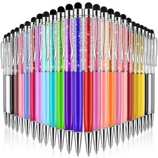 26 Pcs Crystal Stylus Ballpoint Pens for Capacitive Stylus 2-in-1 Glitter Spa...