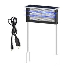 Solar Electric Insect Killer for Mosquitoes and Mosquito Repellent, Lightweight zu4837