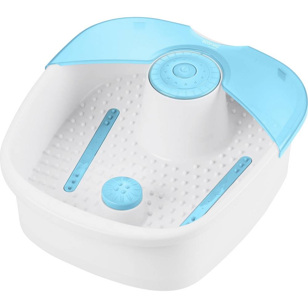Hydromasseur Ecomed FS-70E bain de pieds à remous bleu masseur plantaire 60W