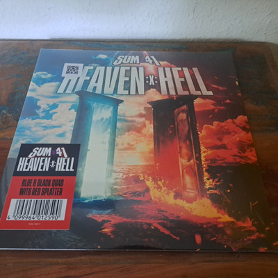 Sum 41-Heaven :x: Hell, Limit. Edition, Black & Cyan Quads with Red Splatter,2LP