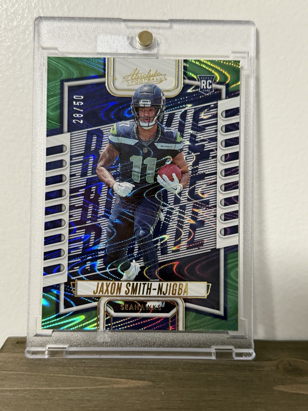 2023 Panini Absolute - Rookies Jaxon Smith-Njigba #109 Green Waves (RC) #/50