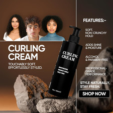 Curling Cream - All Day Cream for Curly Hair with Gentle Formula