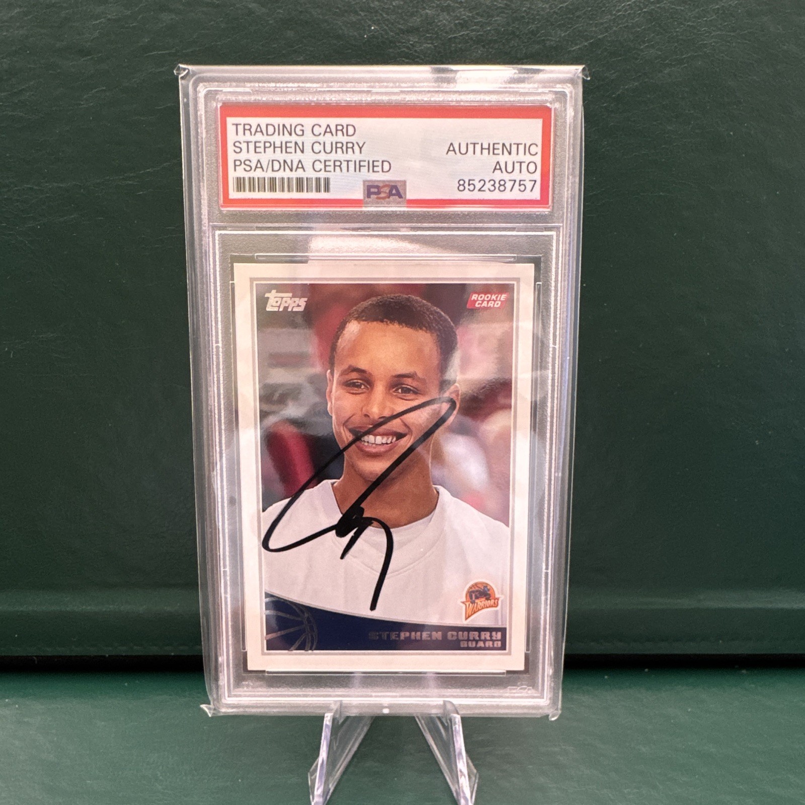 Topps 2009-10 Stephen Curry Rookie Hard Signed Auto PSA/DNA #321 Warriors
