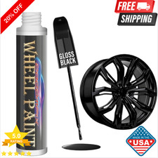 Gloss Black Rim Touch Up Paint Wheel Scratch Repair Pen Universal Alloy Fix