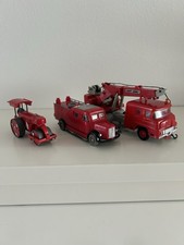 Siku Plastik V79 Straßenwalze V55 Feuerlöschfahrzeug V193 Krupp Bergungskran