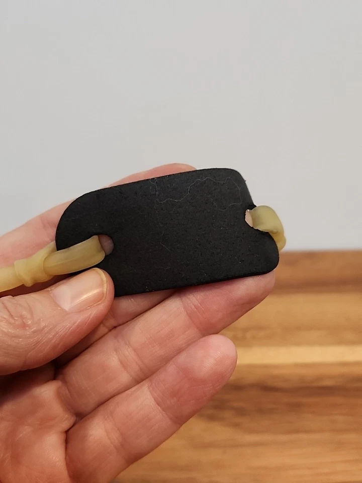 Honda de madera tallada con banda tallada detalle de oso 7,5 recuerdo de Alask Foto 4 de 4