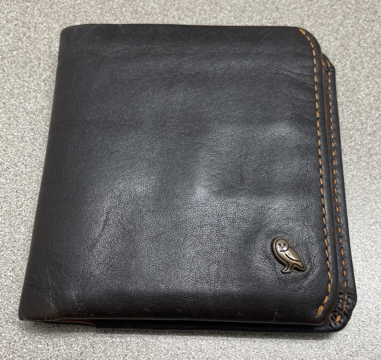 Bellroy Leather Coin Wallet Java Brown Bifold Bil… - image 1
