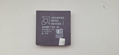 AMD Am486 DX-40 A80486DX-40, 486DX vintage CPU GOLD