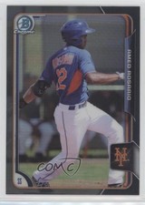 2015 Bowman Draft Chrome Asia Exclusive Black Refractor Amed Rosario #163 g6p