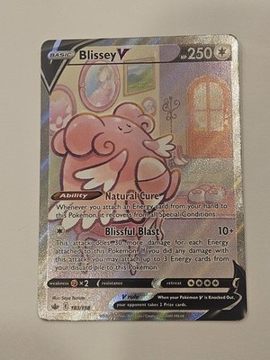 Blissey V (Alt Full Art) 183/198 Swsh06: Sword & Shield - Chilling Reign Holo 