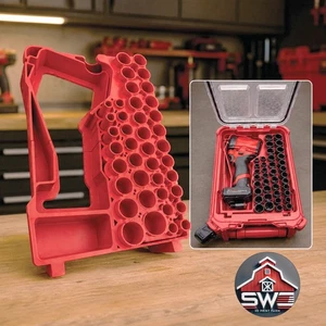 Insert Organizer for Milwaukee Packout 8435 | M12 Stubby 1/2 Impact Wrench 2563
