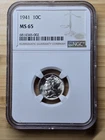 1941 Mercury Silver Dime | NGC MS 65