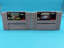 Jeopardy! & Jeopardy! Sports Edition Super Nintendo SNES Video Game 2 Cartridges