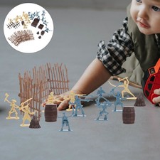 1 Set Pirate Skeleton Warrior Statue with Accessories Boys Pirate Toys