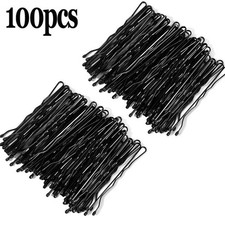 Black U Shaped Iron Bobby Pins 100x Thick Hair Styling Girl Accessories for Wome