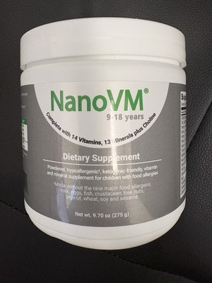 NanoVM 9 - 18 Years Oral Supplement Unflavored 275 Gram Jar Exp 8/26
