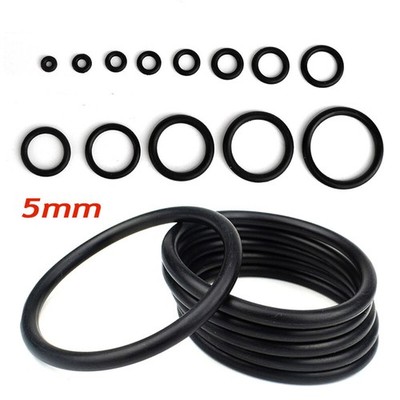 NBR O-Ring Gaskets, 5mm Thickness, 15-420mm Outside Diameter, Industrial Use