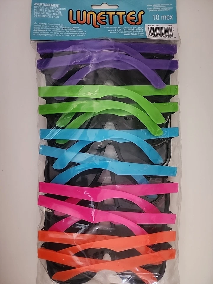 Glasses Eye 10 Mix Color Party Favors Souvenirs Black Frames Multi One Size - Image 3 of 4