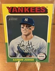 Topps Heritage 2024 Aaron Judge Yankees Autographed #112 Baseball Card