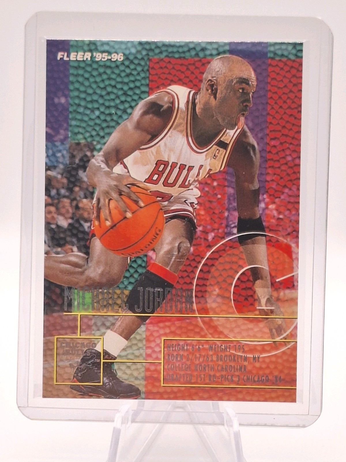 1995-1996 Fleer Michael Jordan Card # 22 Chicago Bulls NBA MJ GOAT HOFer