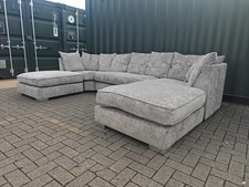 Large Grey U Shape Sofa | Excellent Condition | Professionally Cleaned- Can Deli