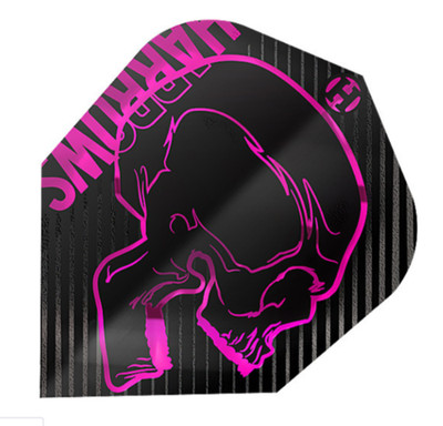 6 x HARROWS DART FLIGHTS/ PINK RAGE HOLOGRAM  / Flügel Dartpfeile Performance