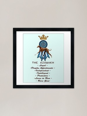 Loyal Azawakh Framed Art Print Framed Wall Art Poster Canvas Print Picture