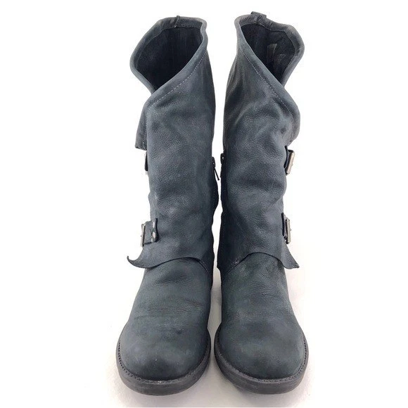 Coolway Alida Botas Moto Cuero Negro Mujer Talla 7 EUR 38 Motociclista Hebilla España Foto 4 de 4